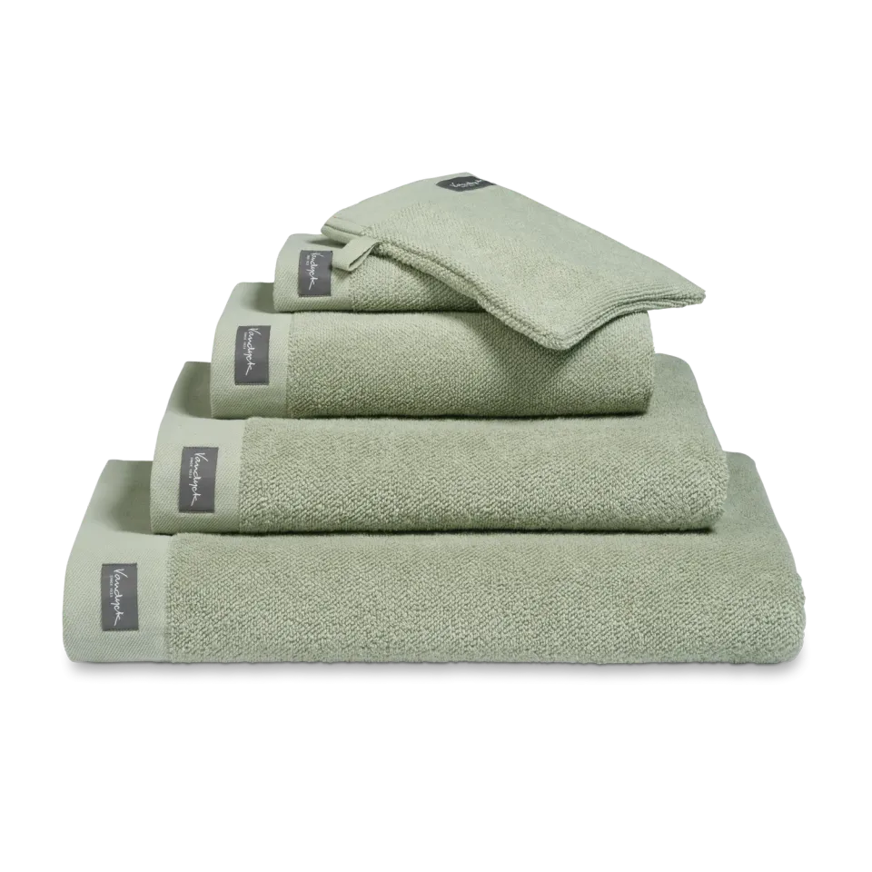 Vandyck Home Uni badehåndkle smoke green 90x180