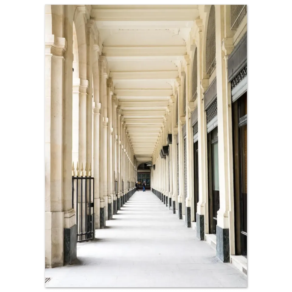 Hellstrøm Jardin du Palais Royal creme kunsttrykk 50x70
