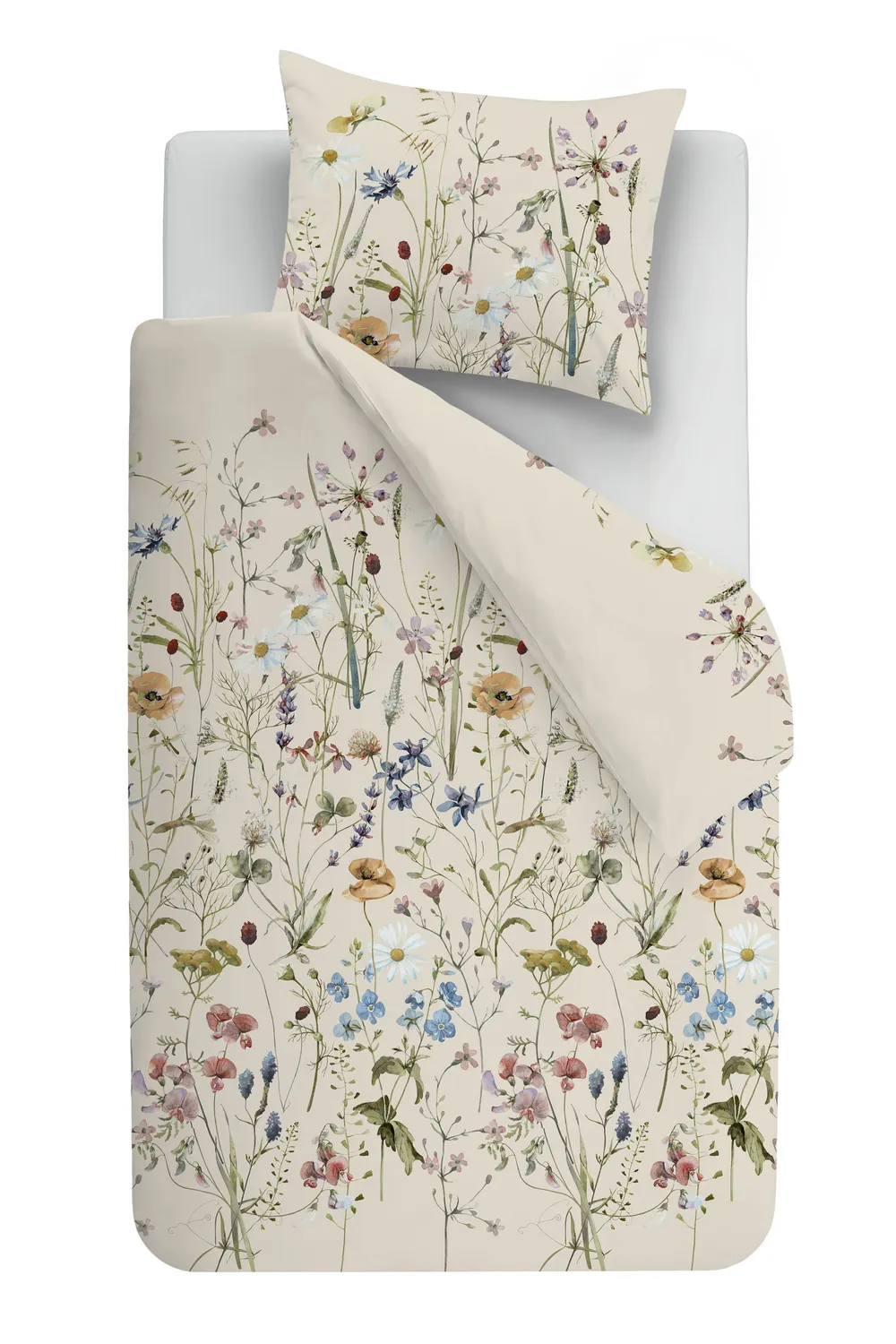 Beddinghouse Bloom dynetrekk 140x200 sand bomull