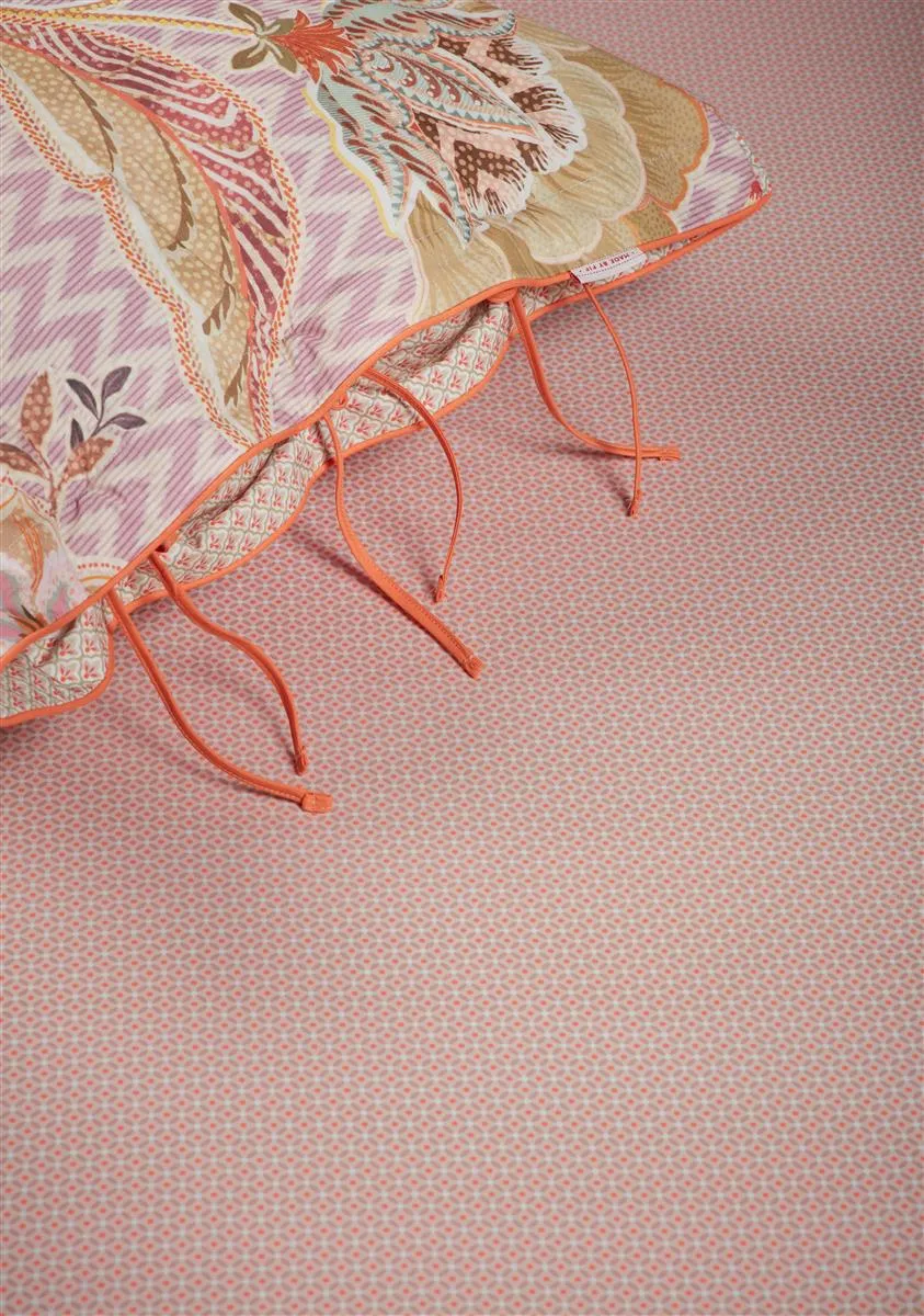 Pip Studio Cross Stitch laken 160x200 korall bomull