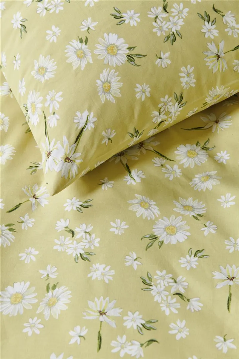 Ariadne at Home Daisies dynetrekk 140x200 lysegul blomster