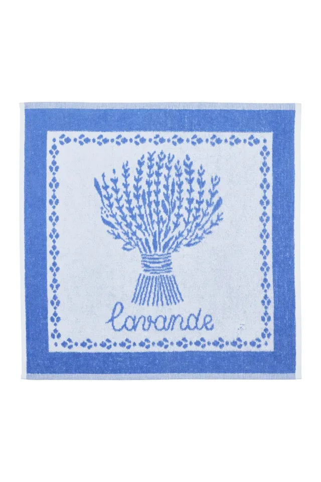 Coucke Lavender håndkle blå 50x50 bomullsfrotté
