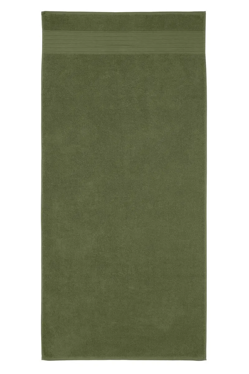 Beddinghouse Sheer badehåndkle 70x140 olivengrønn bomull