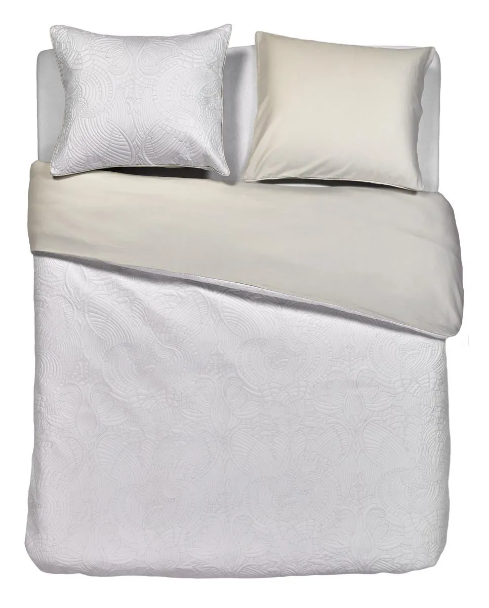 Moooi Embroidered Dodo dynetrekk 260x220 elfenben sateng