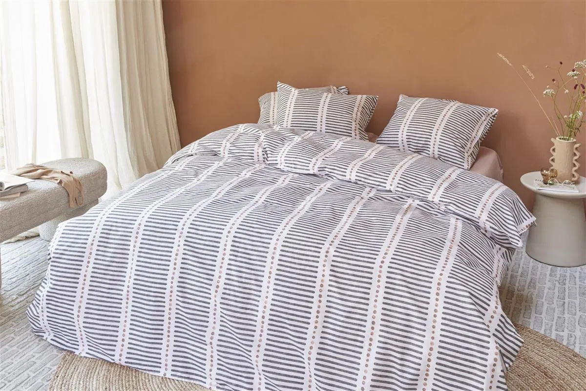 vtwonen Stip and Stripe dynetrekk 140x200 blush
