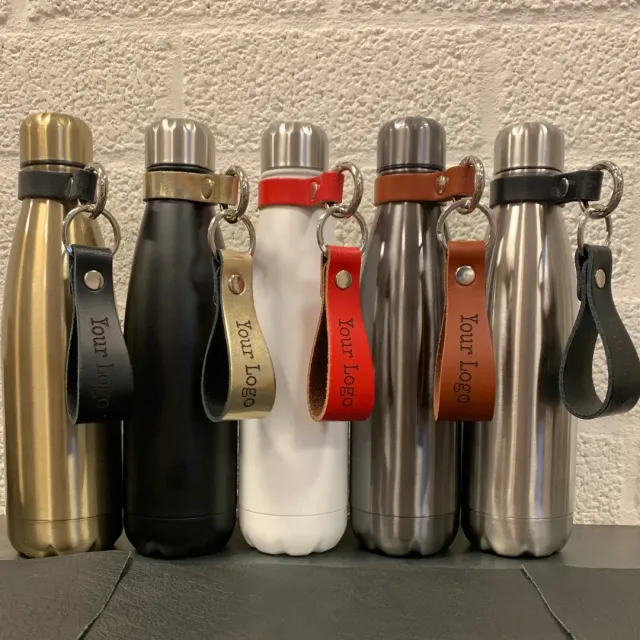 Xapron drikkeflaske isolert stål 750 ml skinnreim