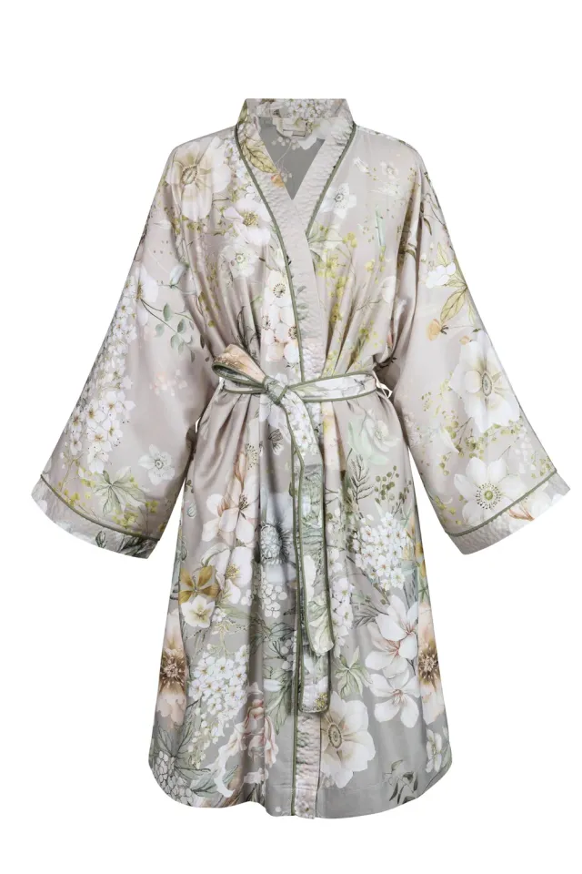 Kardol Emmets Garden morgenkåpe L/XL pastell bomull