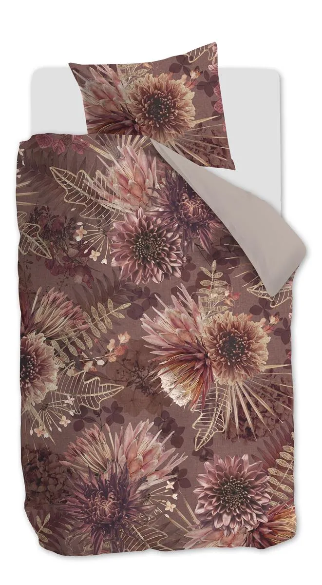 Riviera Maison Protea dynetrekk 140x200 steinrød bomull