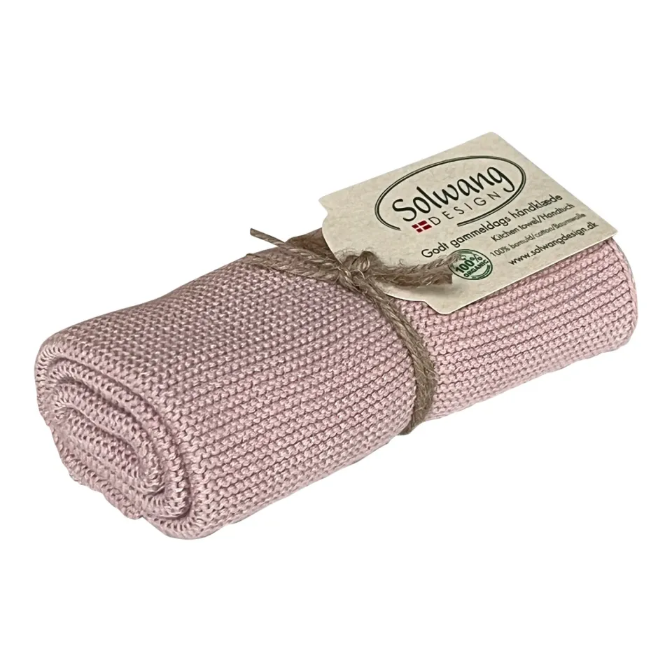 Solwang Design håndkle økologisk lys smoky rose