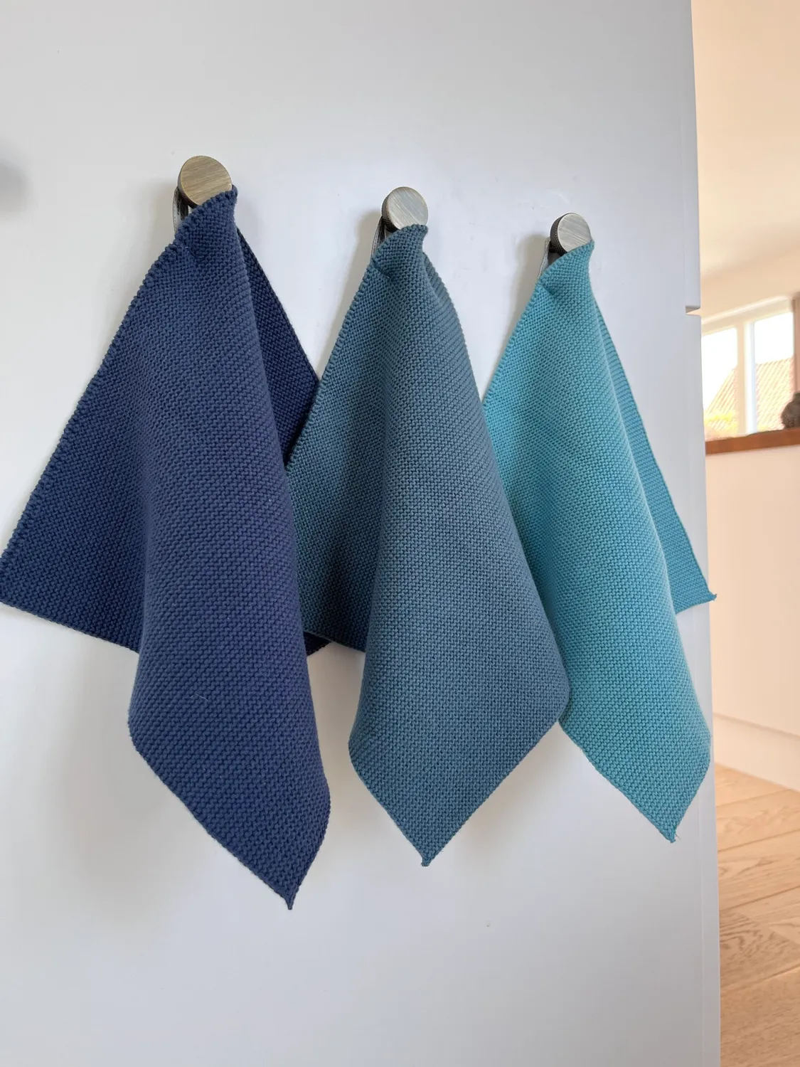 Solwang Design Blue Peacock klut økologisk 3 stk
