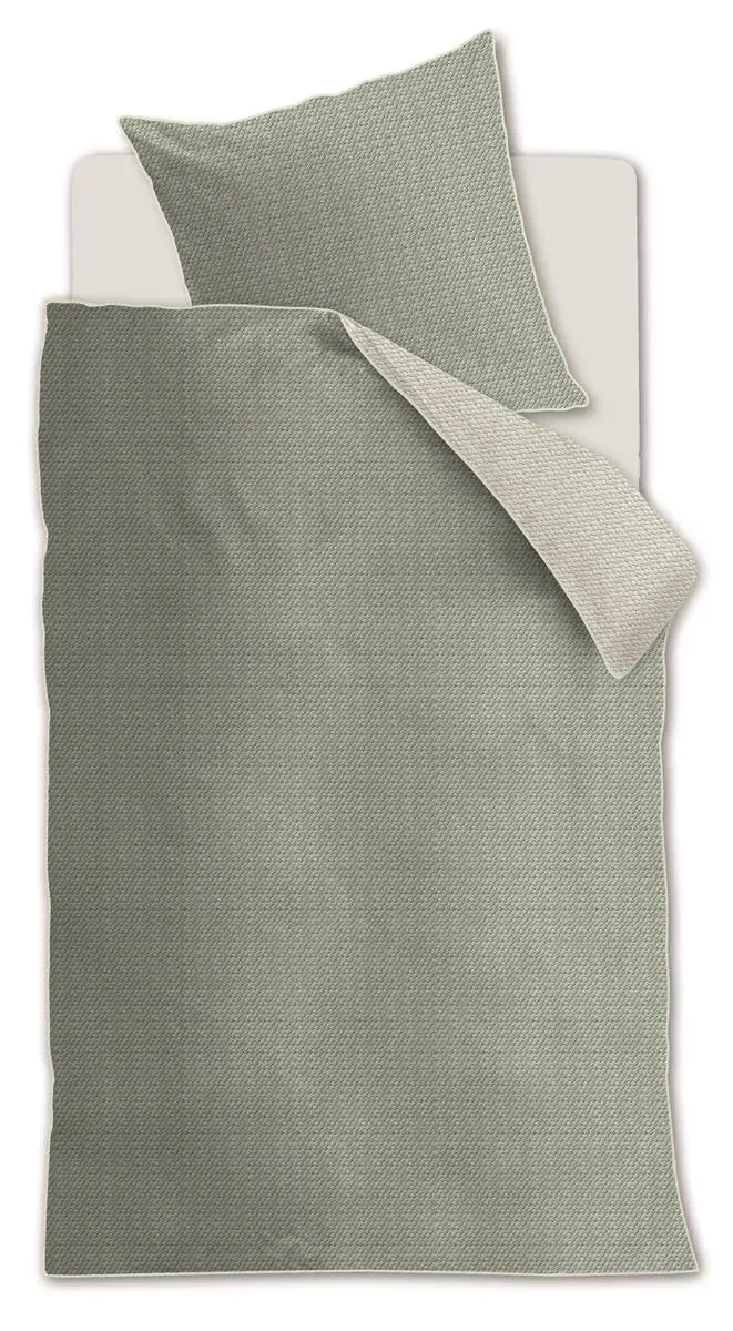 Riviera Maison Bambu dynetrekk grågrønn 140x200 bomull