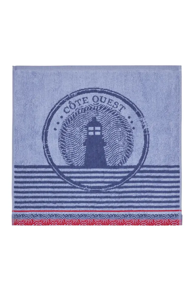 Coucke Lighthouse håndkle blå 50x50 frotté