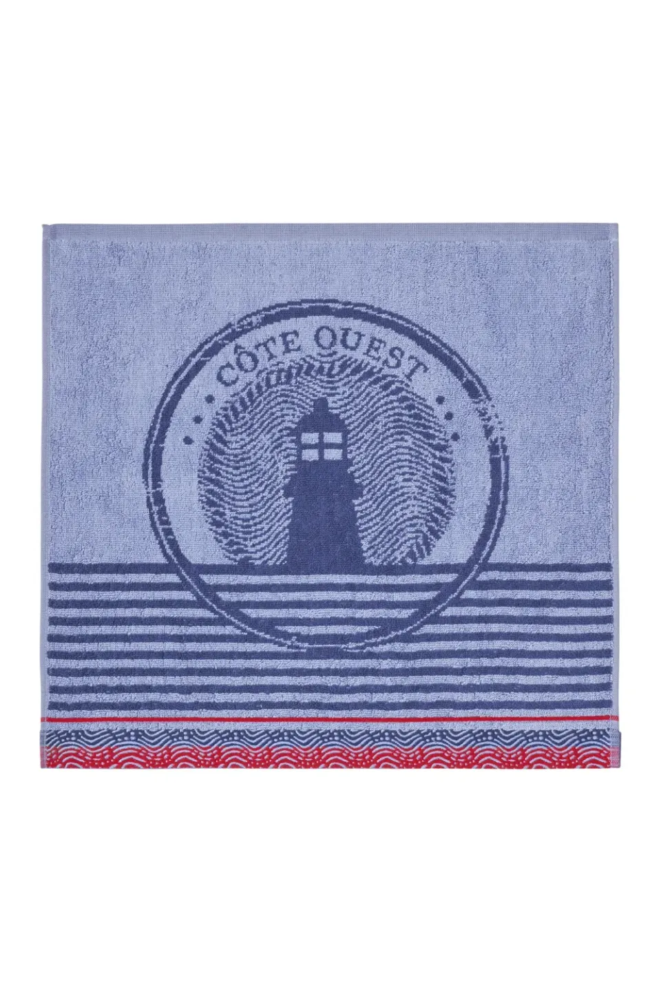 Coucke Lighthouse håndkle blå 50x50 frotté