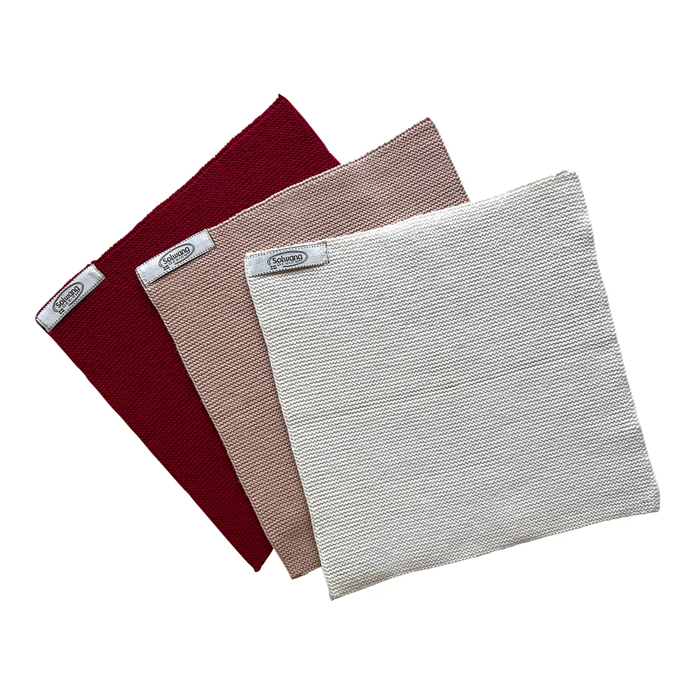 Solwang Design karklut økologisk 3-pk natur nougat rød