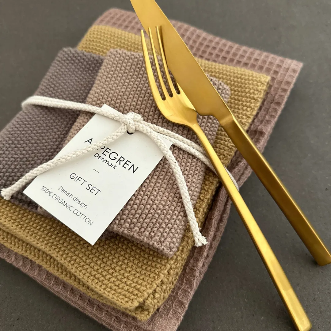 Aspegren Denmark Ginger Bread kjøkkensett 4 deler økologisk