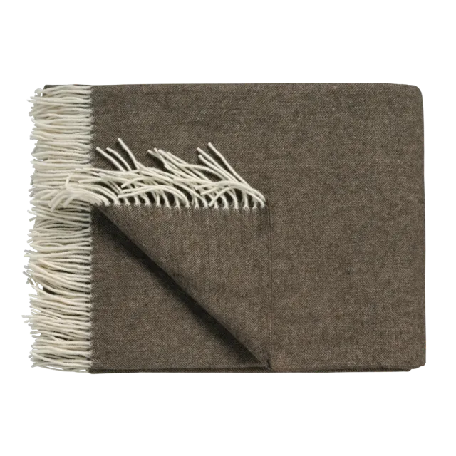 Vandyck Home Serina pledd 160x260 espresso ull