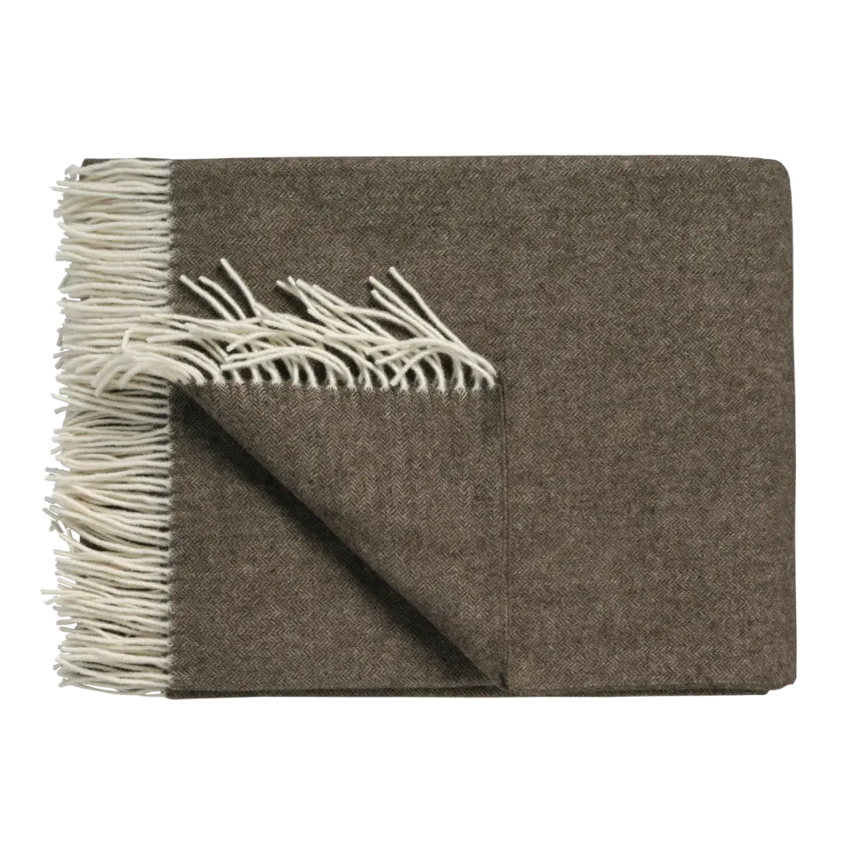 Vandyck Home Serina pledd 160x260 espresso ull