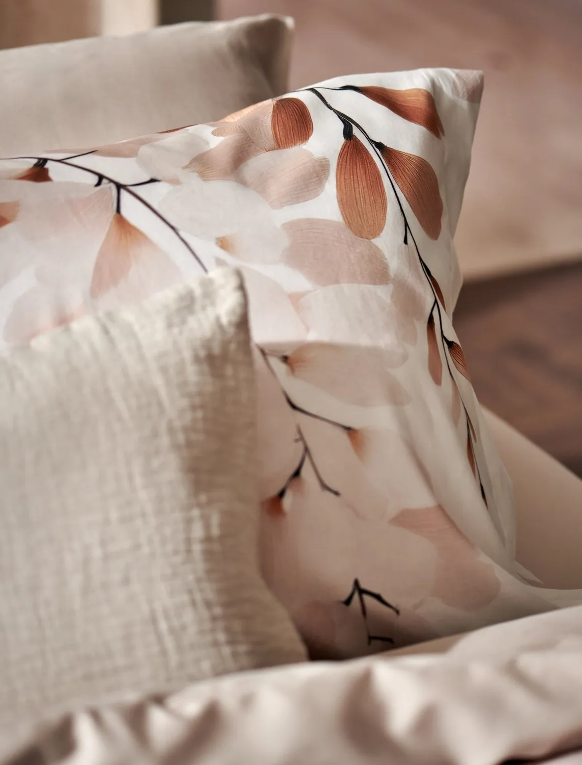 Vandyck Twigform dynetrekksett offwhite bomullssateng