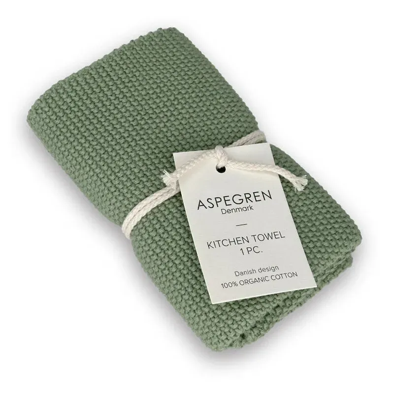 Aspegren Denmark Solid Aloe Green kjøkkenhåndkle 40x50 bomull