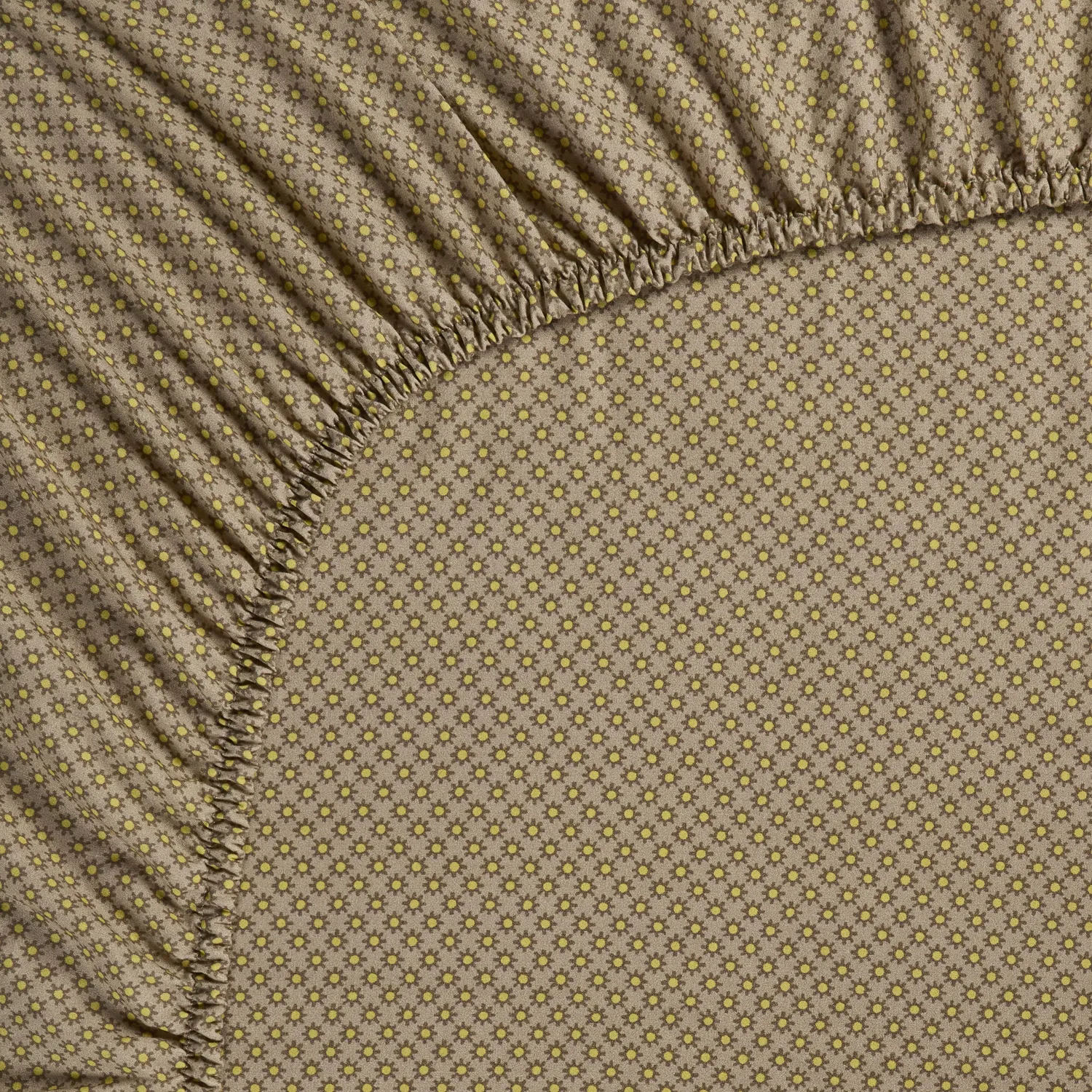 Pip Studio Twinkle Star laken 90x200 gul khaki stjernemønster