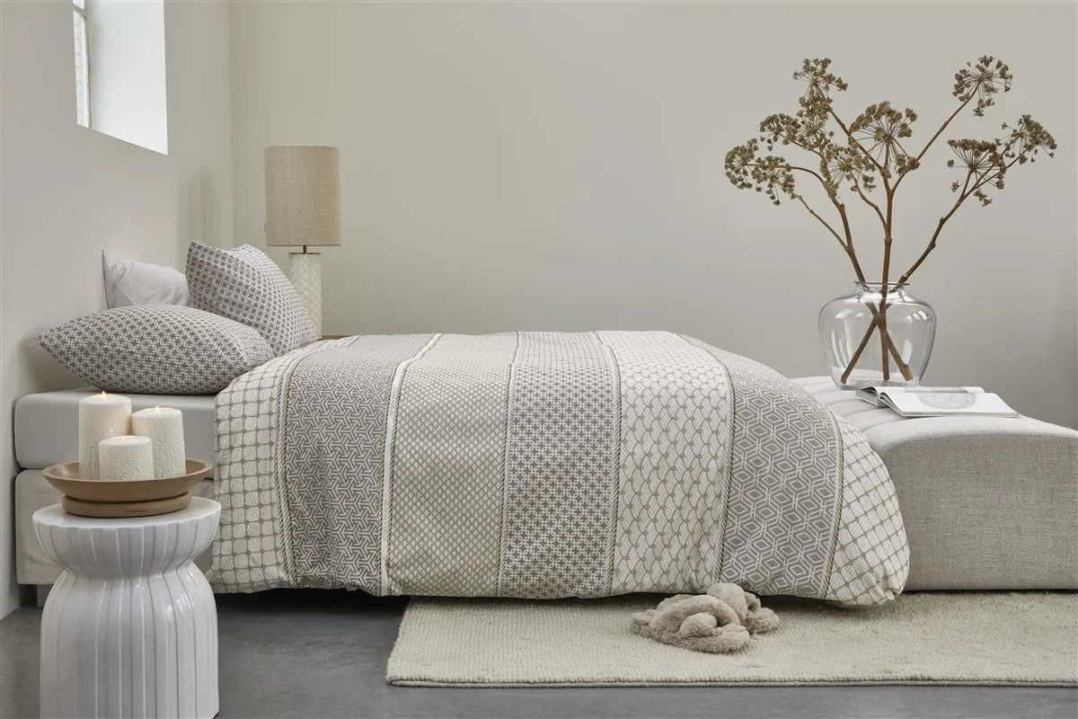 Riviera Maison Ropes dynetrekk 140x200 taupe bomull