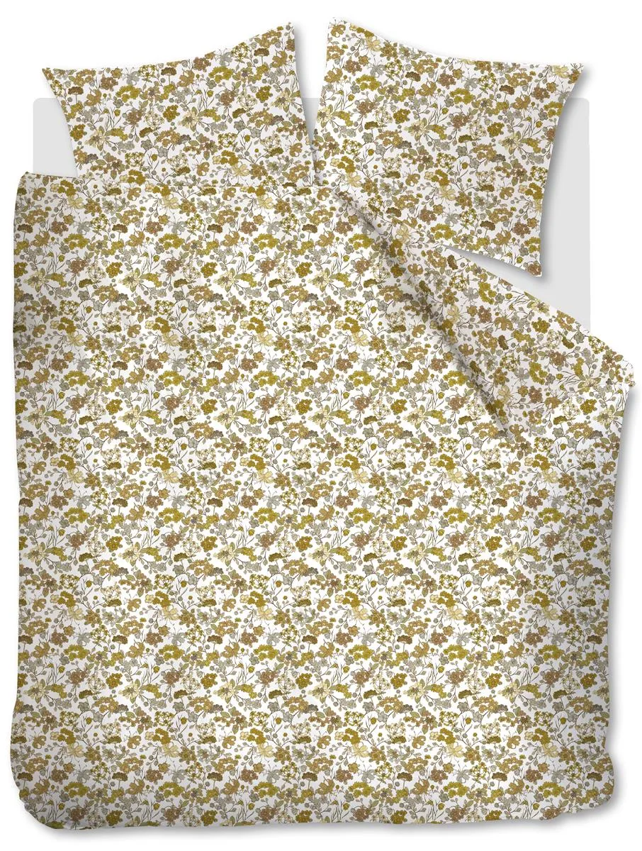 Beddinghouse Tess dynetrekk oker 200x200-220 seersucker