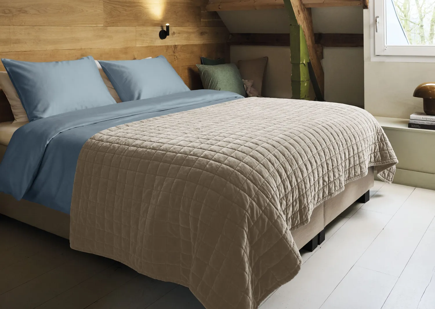 Beddinghouse Cosy sengeteppe 150x200 cm sand bomull