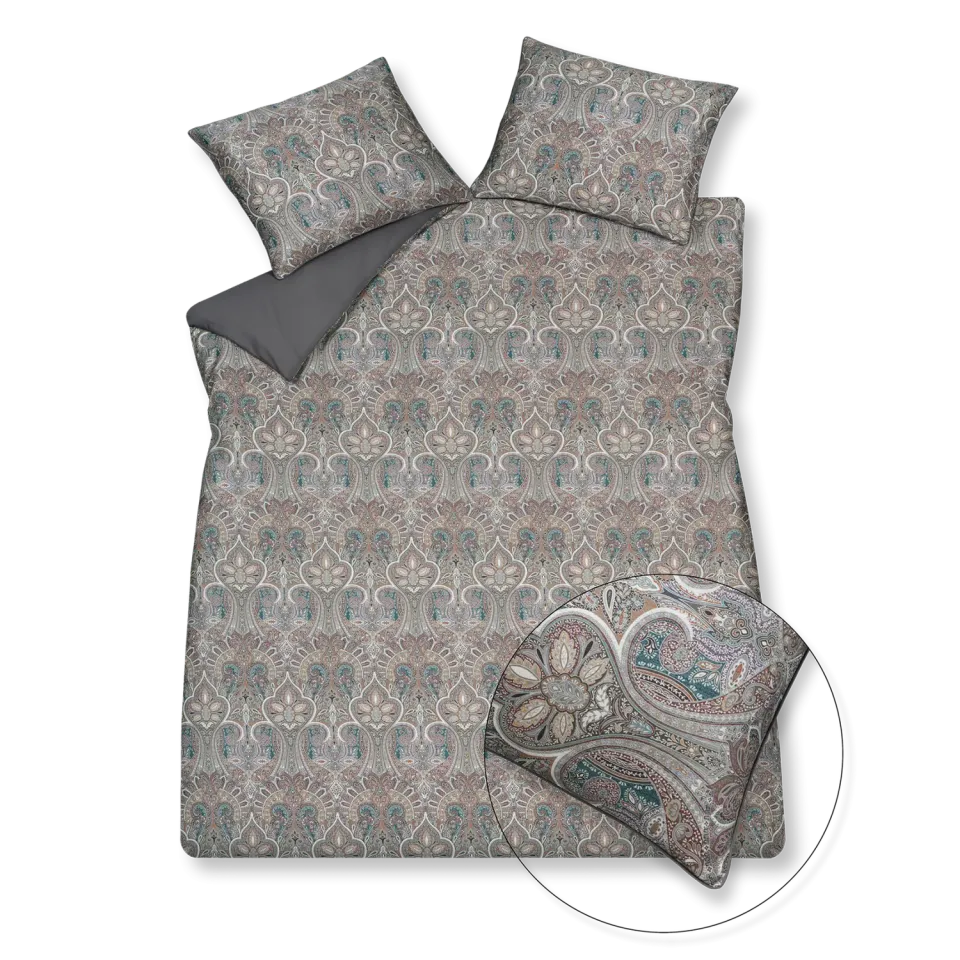 Vandyck Home 96 dynetrekk multi paisley sateng