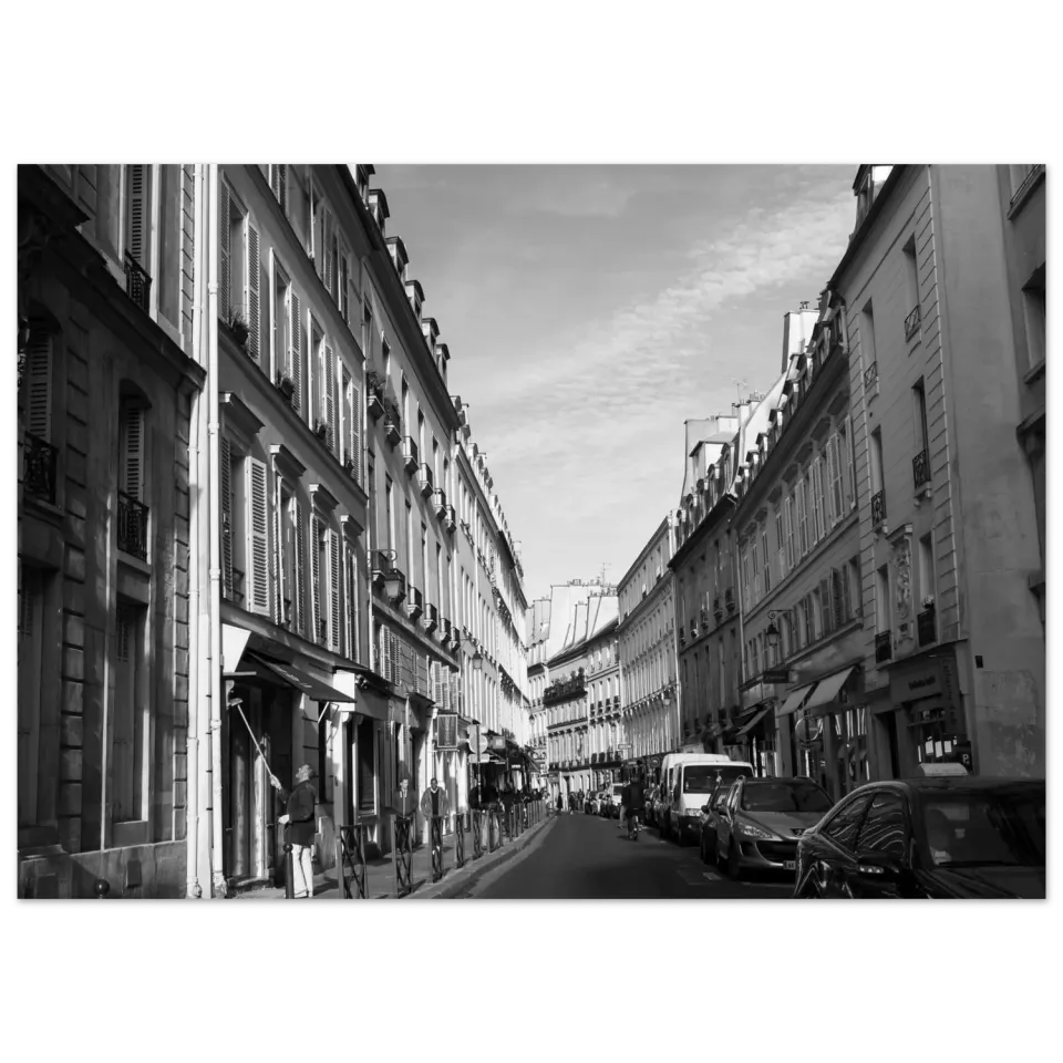 Hellstrøm Streets of Paris kunsttrykk 70x50 cm halvblank