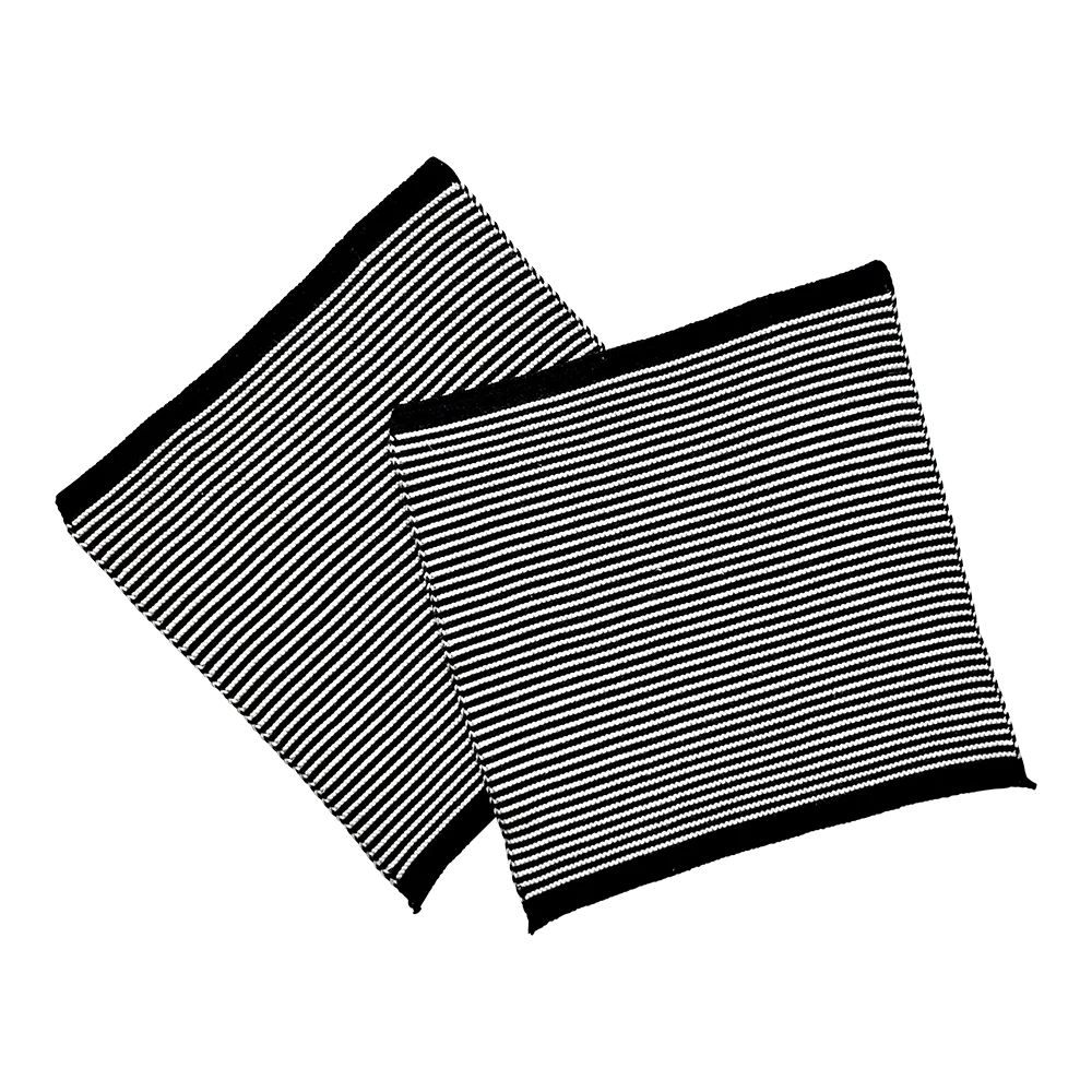 Solwang Design Sort stripe karklut økologisk 2-pak