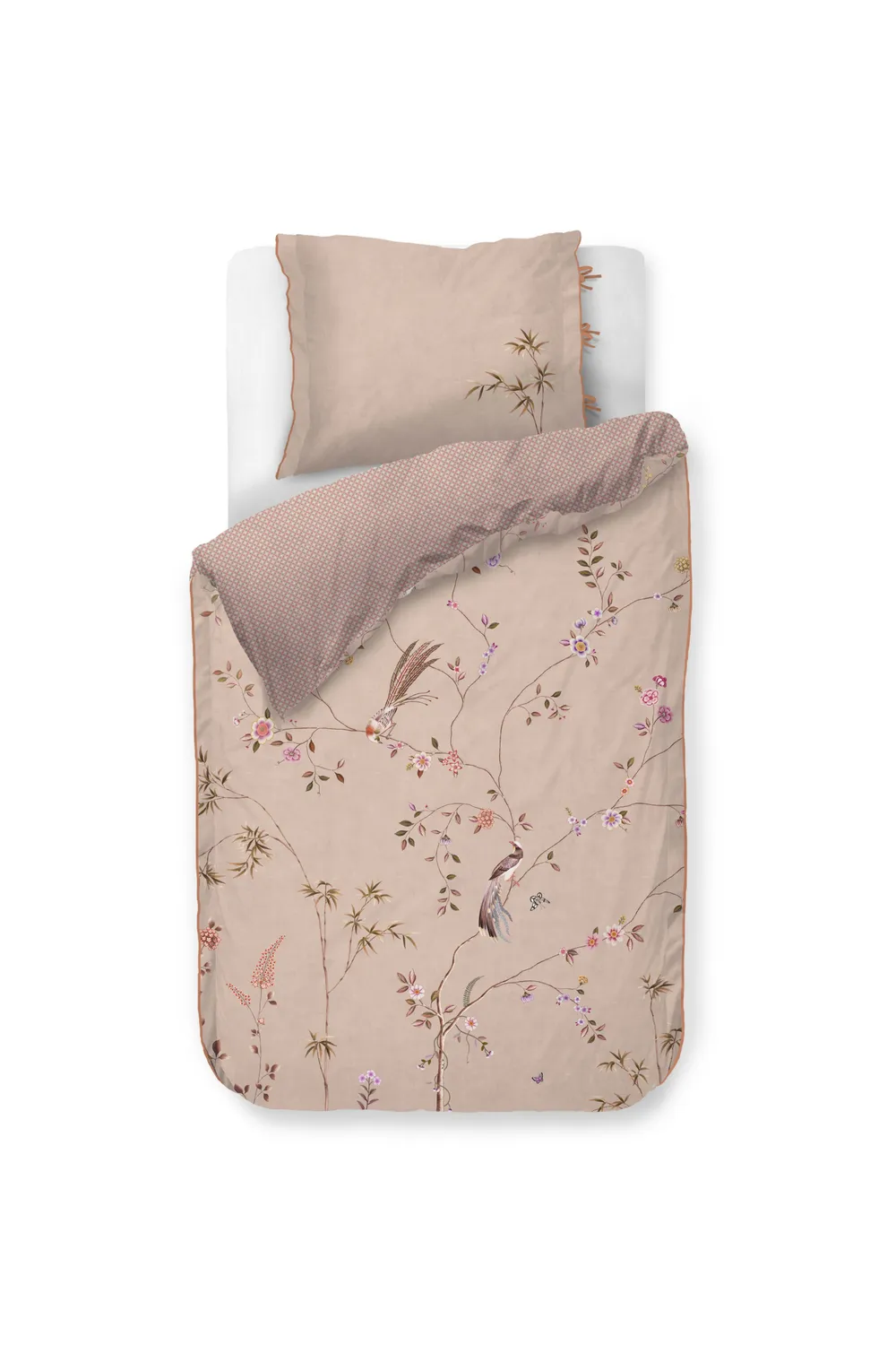 Pip Studio Bamboo Blossom dynetrekk 140x200 khaki