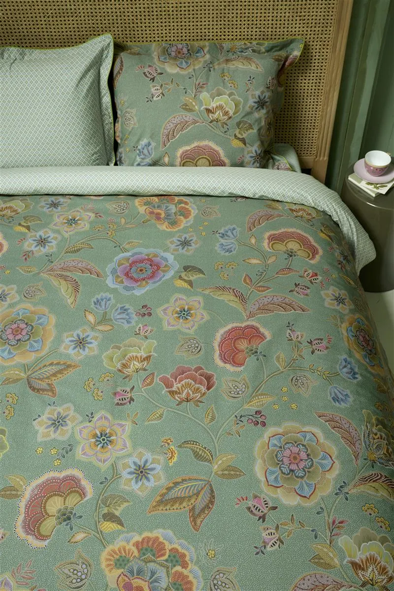 Pip Studio Matata dynetrekk grønn 200x200-220 perkal