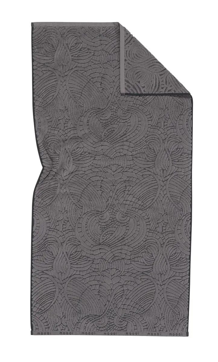 MOOOI Dodo Pavone badehåndkle 70x140 cm svart bomull