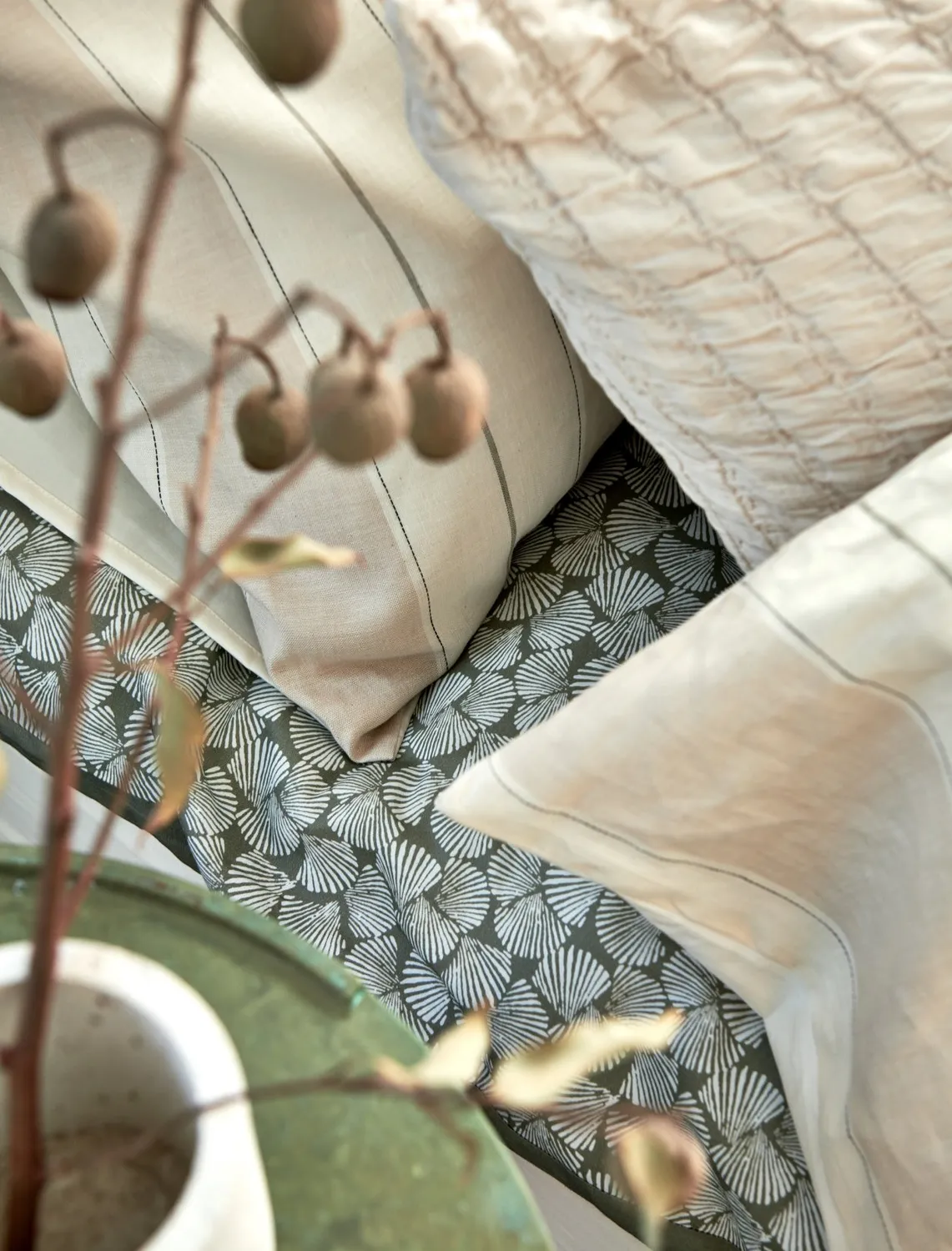 Vandyck Pure 78 dynetrekksett linen dobbel bomull/lin