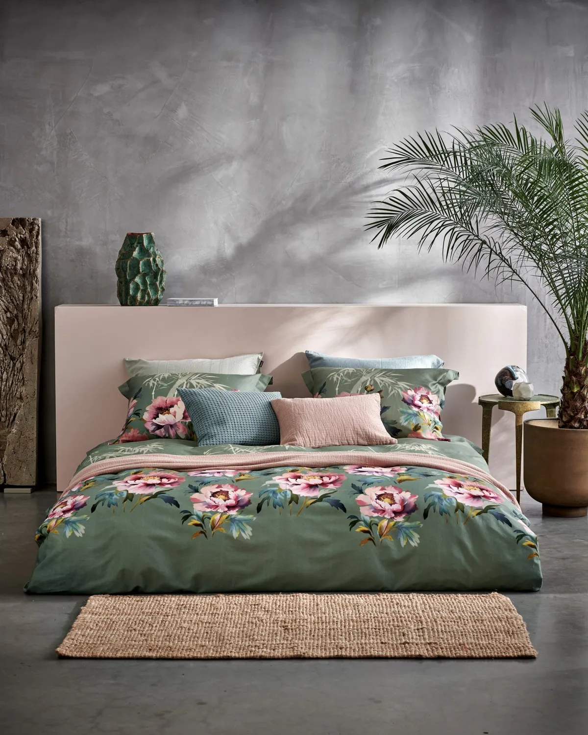 Vandyck Pink Peony dynetrekksett multi 200x200 blomster