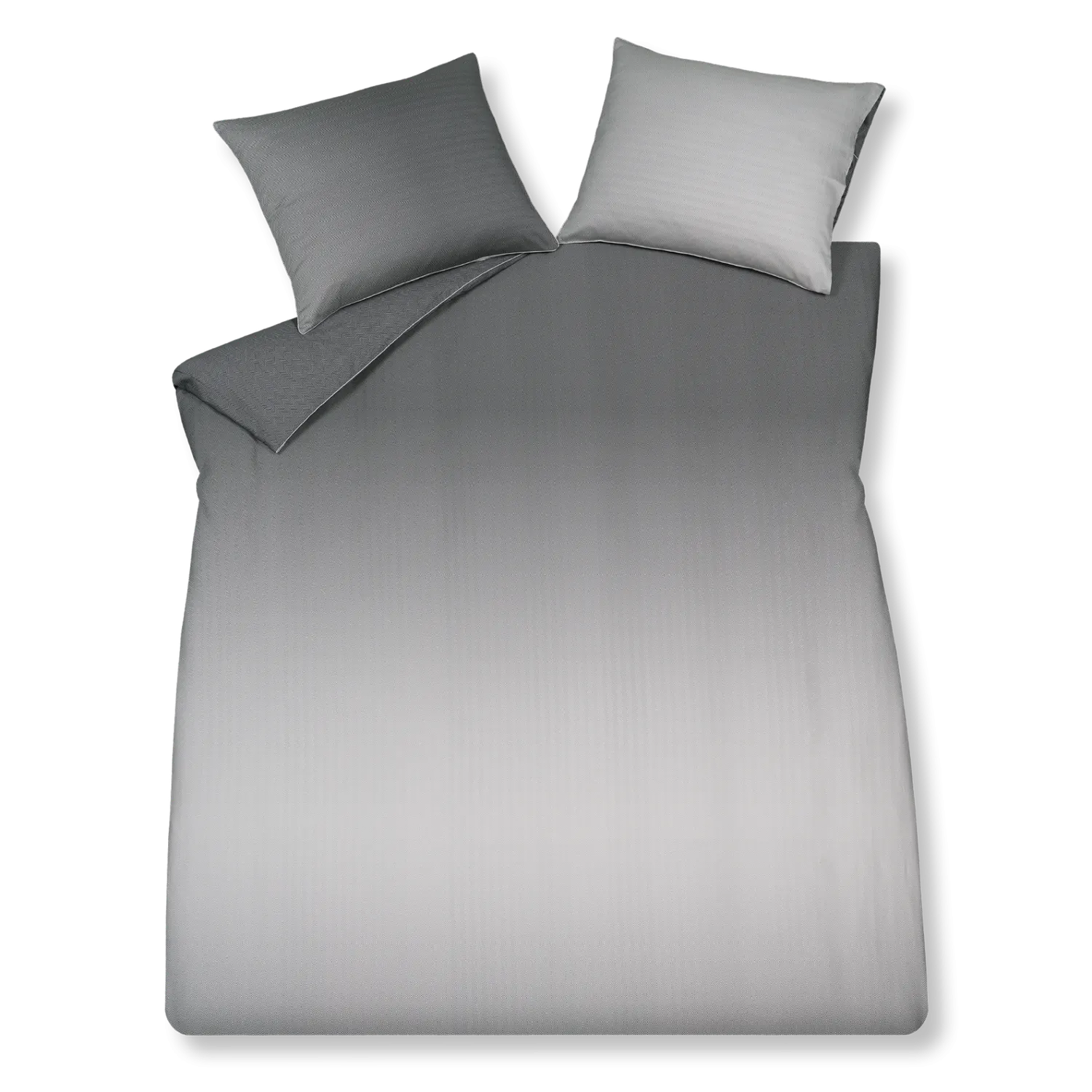 Vandyck Home Milano dynetrekk 1-pers off black sateng
