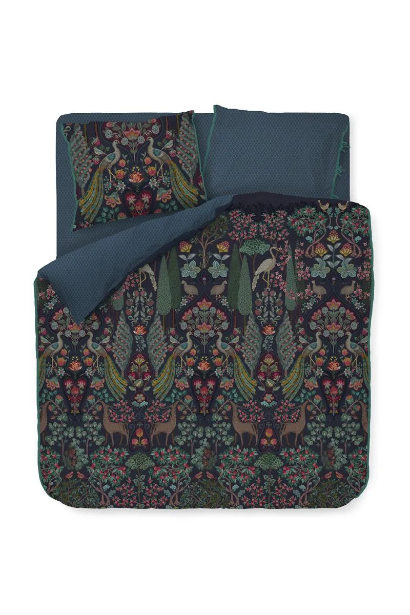 Pip Studio Pavoni dynetrekk 260x220 mørkeblå perkal