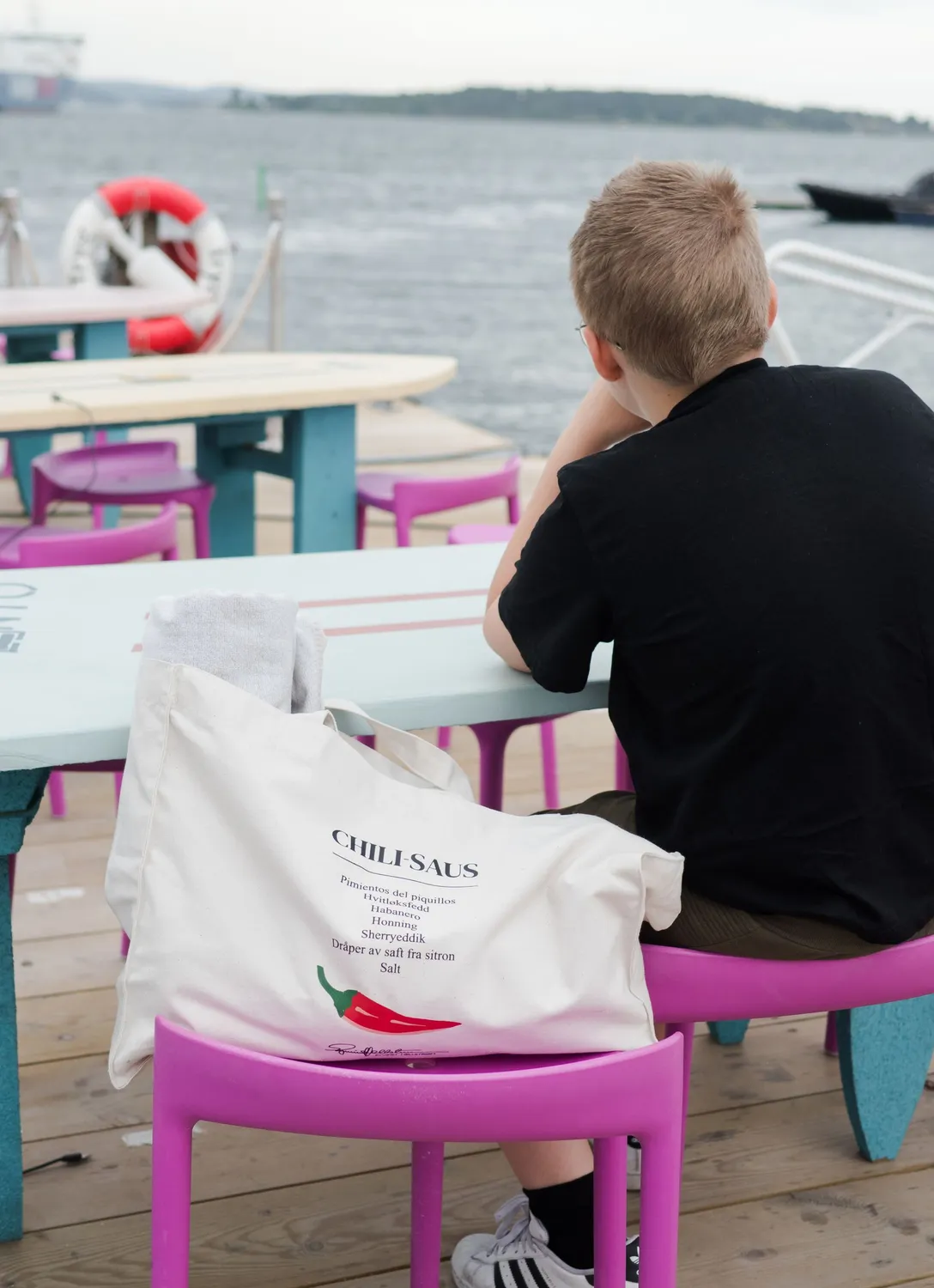 Hellstrøm Chili handlenett hvit resirkulert bomull