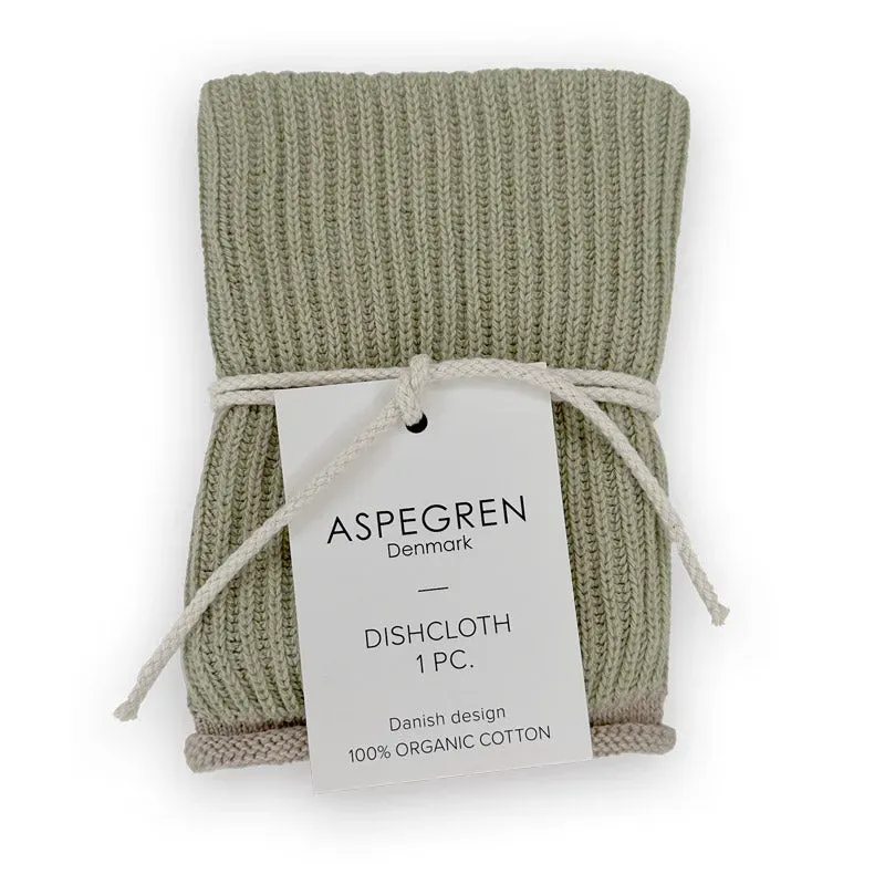 Aspegren Denmark Ripple Aloe oppvaskklut økologisk bomull