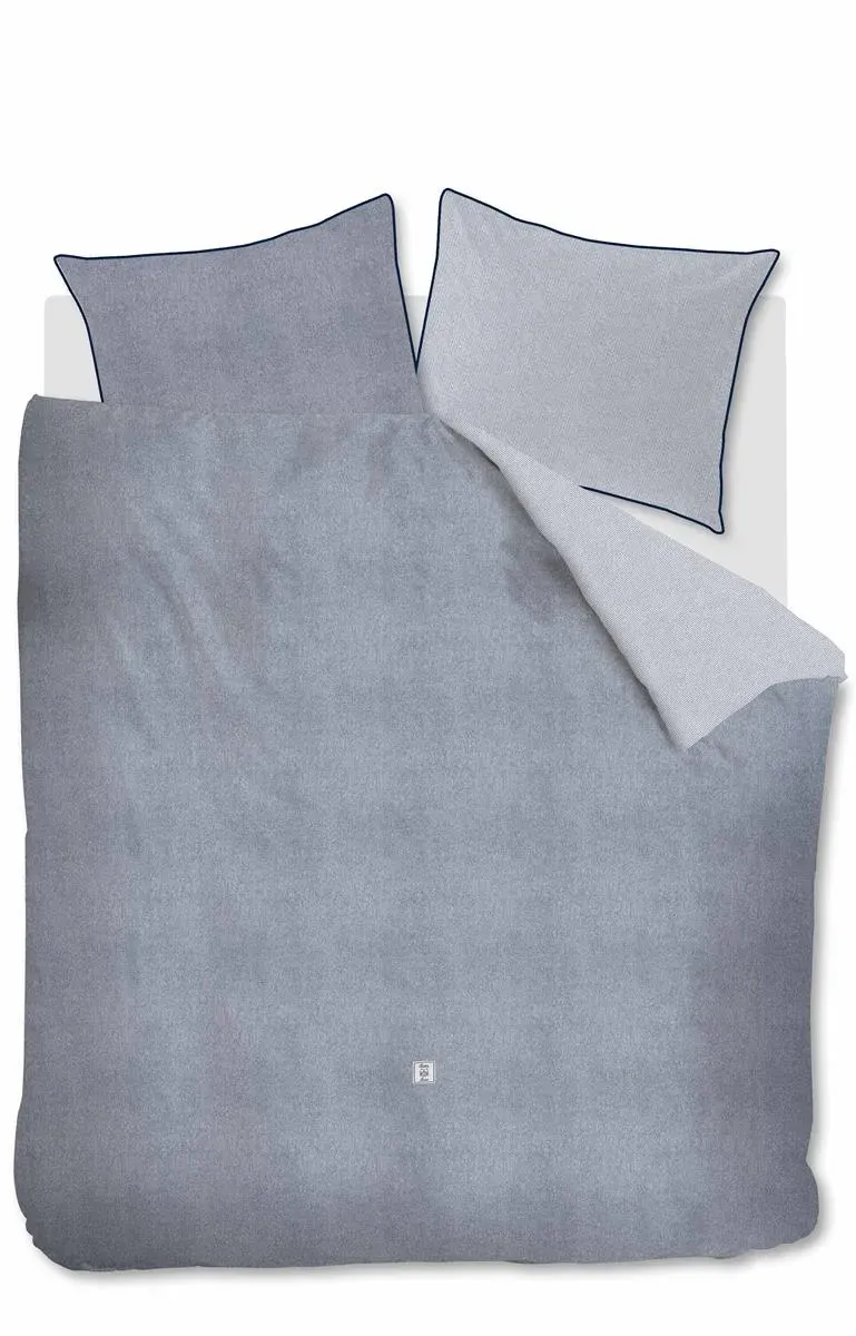 Riviera Maison Gingham dynetrekk 140x200 blått bomull