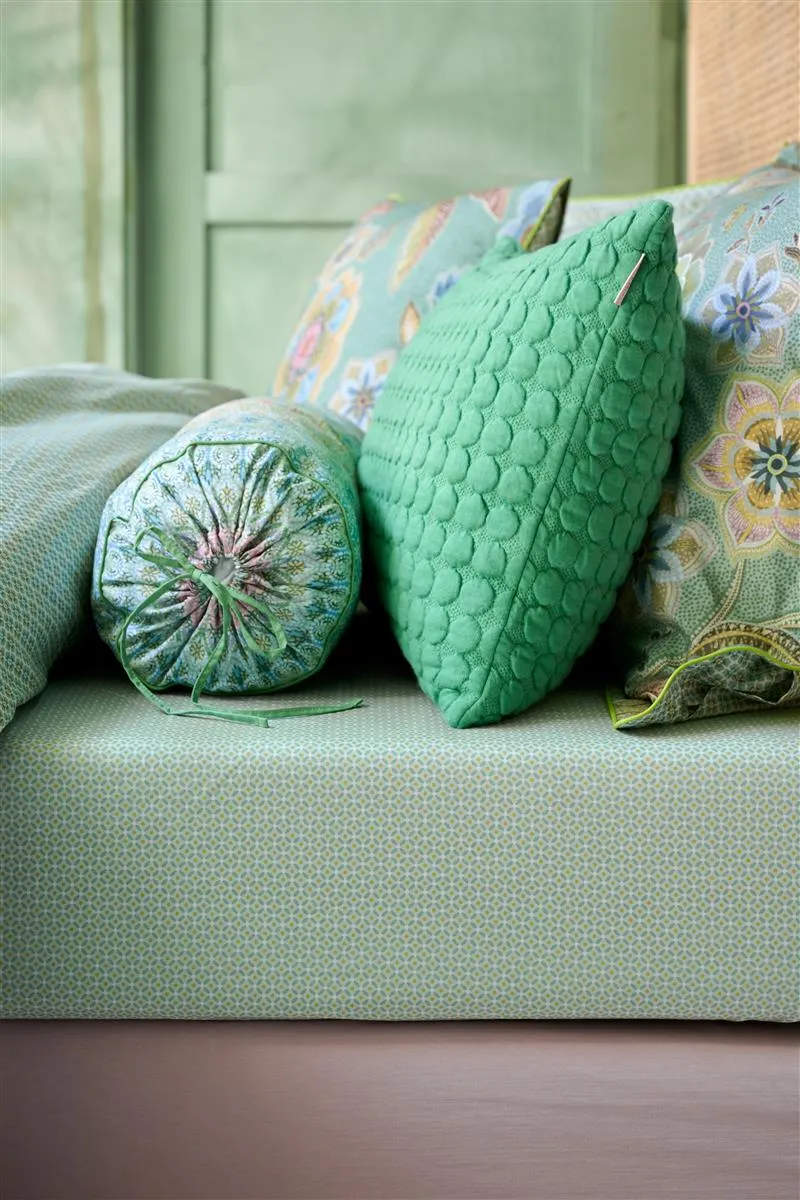 Pip Studio Cross Stitch laken 90x200 lys grønn percale