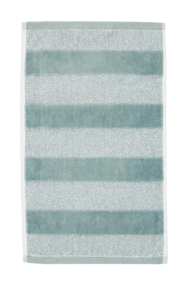 Beddinghouse Sheer Stripe gjestehåndkle 50x30 cm grønn stripet