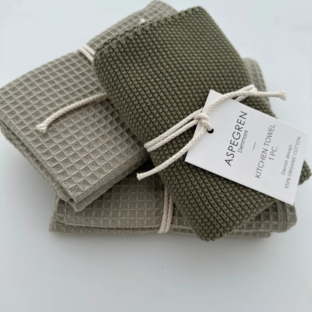 Aspegren Denmark North kjøkkenhåndkle Green Tea 50x70 cm økologisk
