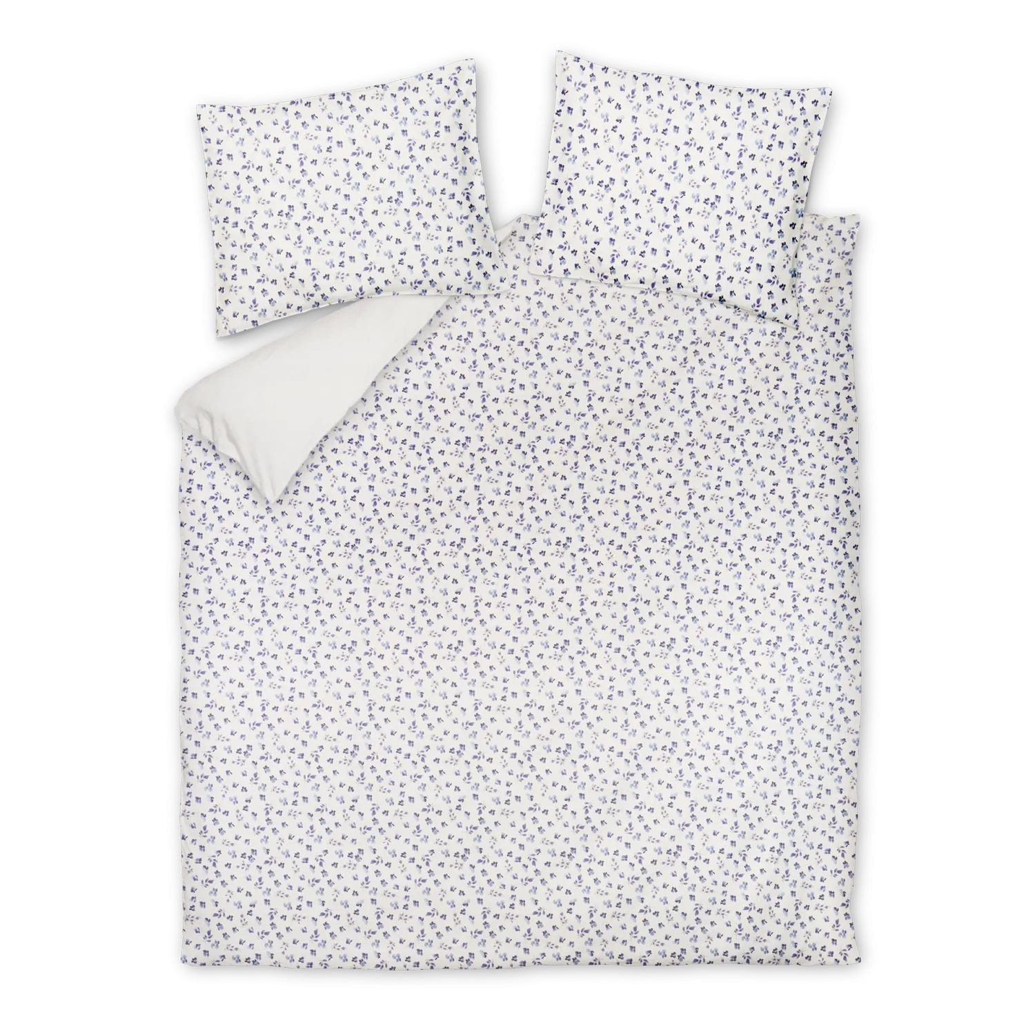 Vandyck Pure 98 dynetrekksett 240x200 indigo blomstret