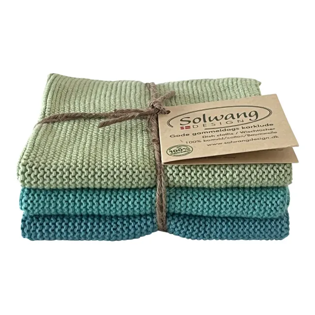 Solwang Design kluter seafoam kombi 3-pk økologisk