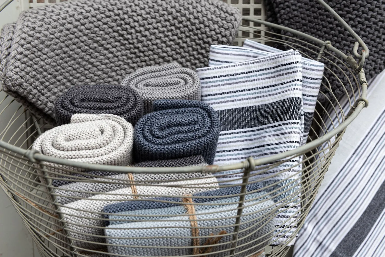 Solwang Design lys stålgrå håndkle økologisk