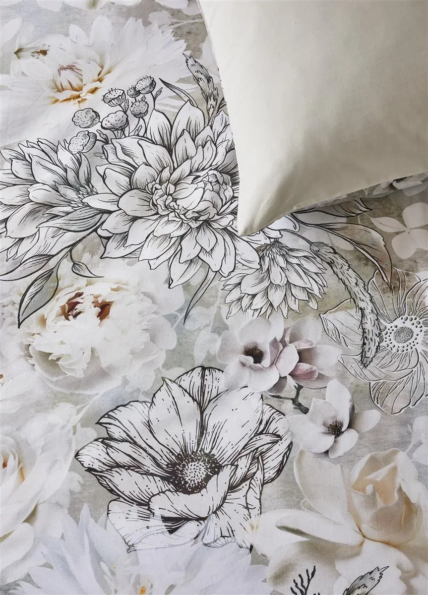 Riviera Maison Flourish dynetrekk sand 200x200 cm + 2 trekk