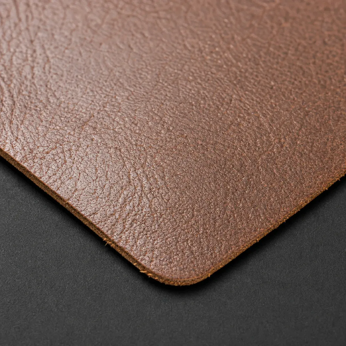 Xapron firkantede glassbrikker i lær cognac 8-pk 10 cm