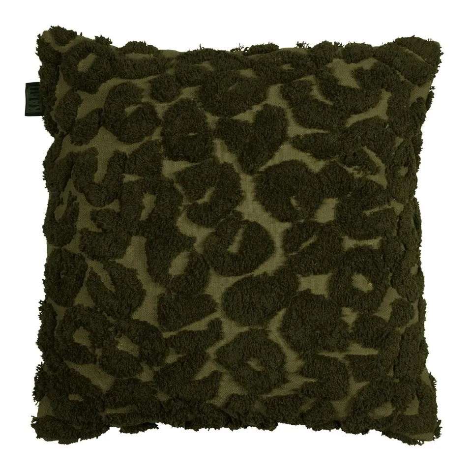 KAAT Amsterdam Leopold pyntepute 45x45 cm grønn panter