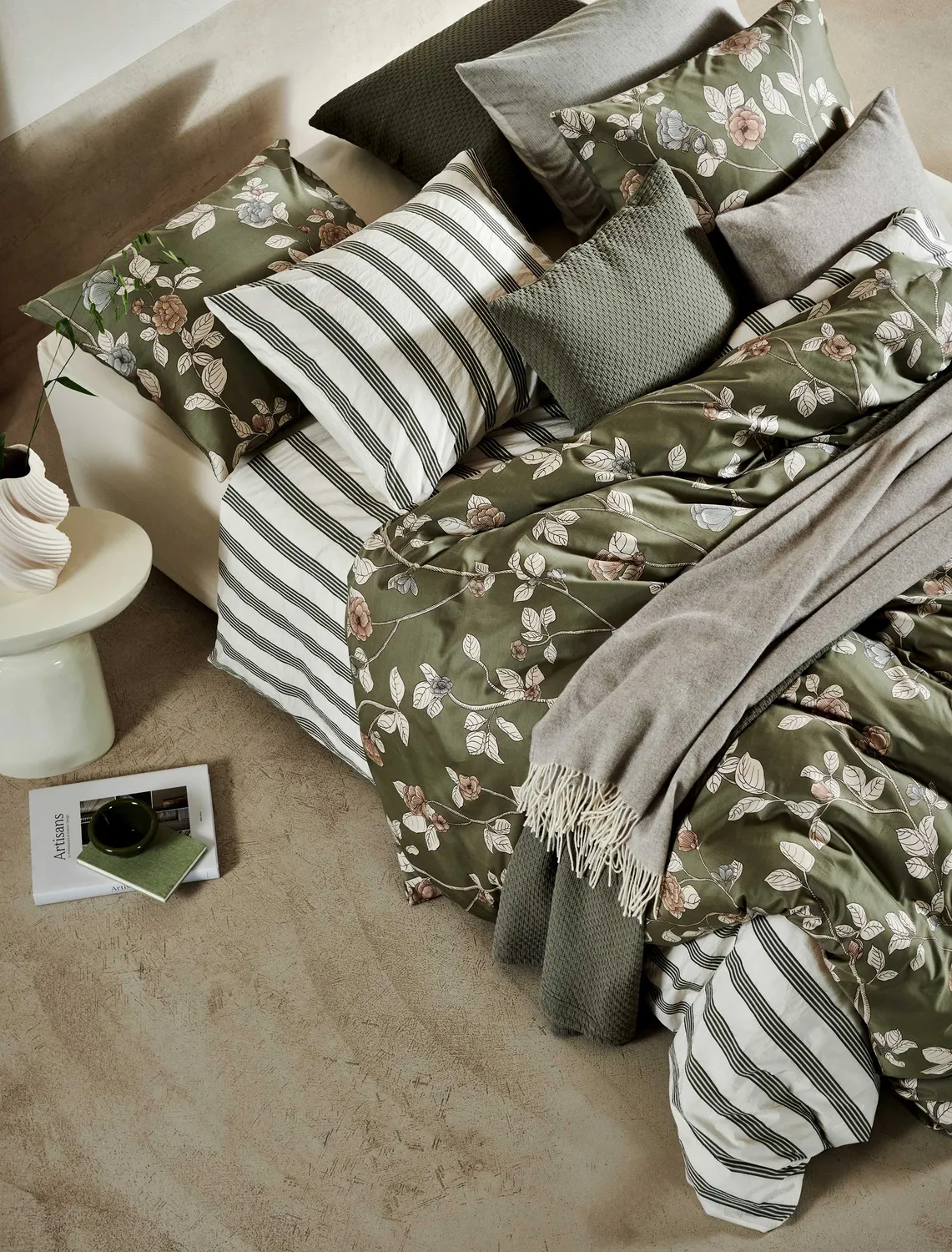 Vandyck Home Trento XL sengesett 260x240 thyme flanell